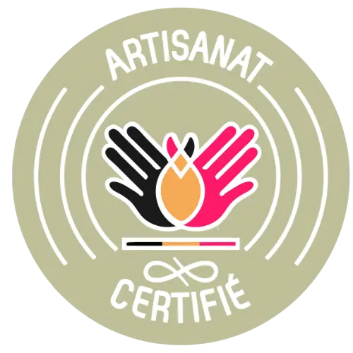 Symbole représentant la certification 100% belge de l'artisanat